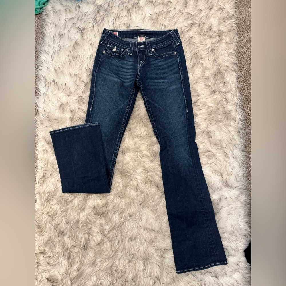 True Religion Jeans with Rhinestone buttons - Picture 1 of 7